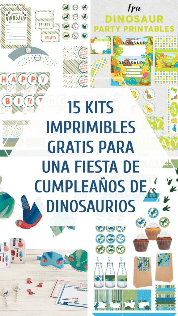 15 kits imprimibles gratis para una fiesta con temática de dinosaurios – A  Cuban Family